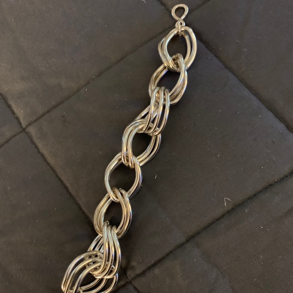 Silver tone bracelet